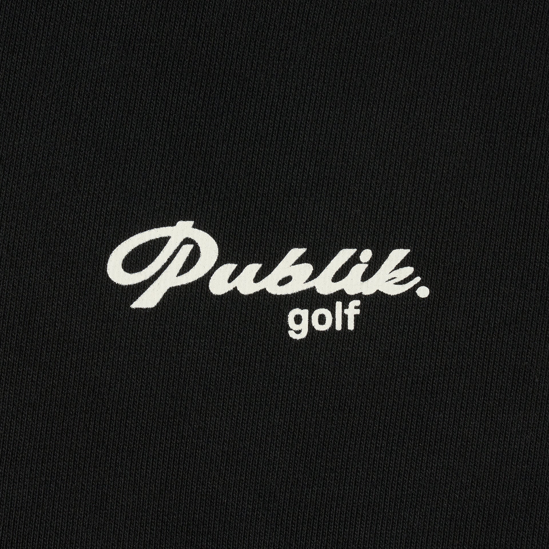 Publik Golf Graphic T-Shirt Washed Black